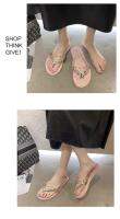 Nuevas Sandalias de Verano para Mujer 2025 Diamantes de Imitación, Estilo Playero, Viento, Moda, Talón Inclinado, Antideslizantes - details 21