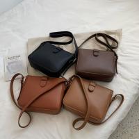 Bolso cuadrado de cuero PU de gran capacidad, bolso de hombro Simple que combina con todo de estilo coreano, bolso de almacenamiento, bolso de mano cuadrado Ins para exteriores - details 11