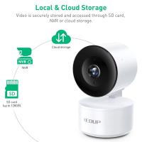 EDUP Mini EDUP 3MP WiFi cámara IP WIFI seguimiento automático Tuya cámara inteligente CCTV PTZ cámara de vigilancia de red - details 1