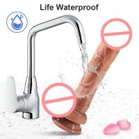 Leten Vibrador Realista Estimulador Telescópico para Mujeres Enchufe Anal Grande - details 4
