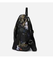 Mochila antirrobo vintage para mujer, bolso de hombro de viaje, mochila negra informal, flores, regalo para madre - details 23