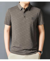 Camiseta de manga corta con estampado de solapa a la moda de verano, polo informal holgado y transpirable, top 2025 - details 1