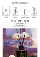 Difusor de Incienso Esencial de 50ml Aromaterapia para el Hogar y el Hotel con Aroma a Lavanda Rosa Limón Sin Fuego, Aromaterapia de Ratán - details 8