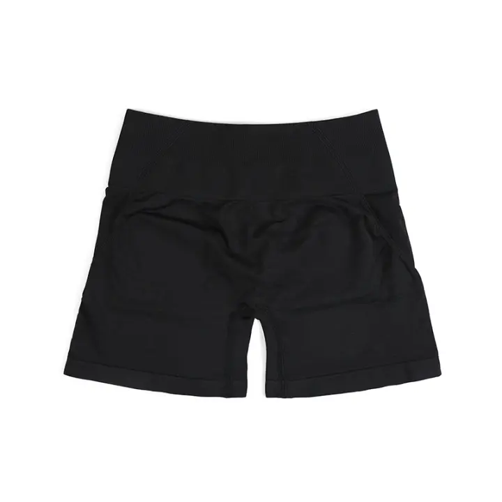 Pantalones cortos ajustados sin costuras para mujer, Shorts de Yoga para entrenamiento, trajes suaves de cintura alta, ropa deportiva para Fitness, novedad - 1