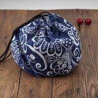 Bolsa de almuerzo portátil con cordón, bolsa de mano Bento para mujeres, hombres, escuela, oficina - details 3