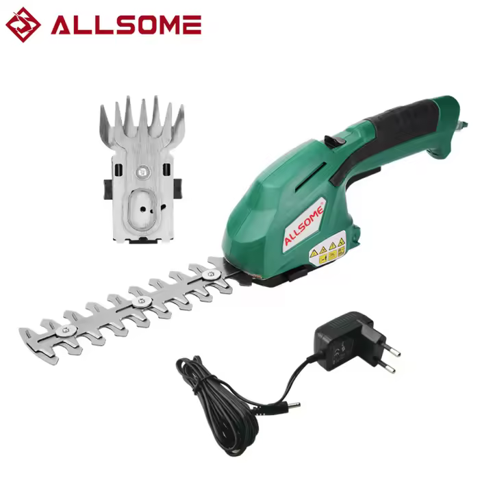 ALLSOME-cortasetos eléctrico 2 en 1, podadora doméstica inalámbrica de 7,2 V, recargable, HT2668 - 1