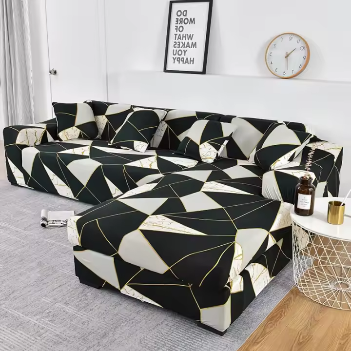 Cubierta de sofá elástica para sectora de sillas esquina L-shape necesita pedido de  2 piezas decoración de iluminación - 1