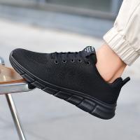 Zapatillas para correr con cordones, ligeras y transpirables para hombre, cómodas para el parque de gimnasio de entrenamiento al aire libre - details 5