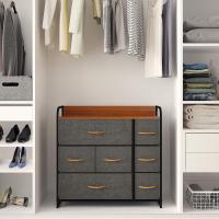 Unidad de Almacenamiento de Tela, con 7 cajones Extraíbles, Cómoda para Sala de Estar, Dormitorio - details 2