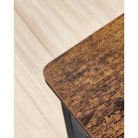 Sillas de Comedor, Juego de 4, Marco de Acero, Estilo Industrial, para Comedor, Salón, Cocina, Marrón Rústico y Negro - details 6