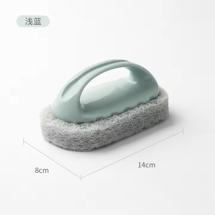 Cocina con asa esponja toallita multifunción bañera lisa cocina cepillo de limpieza - 1