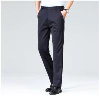 Pantalones informales elásticos para hombre, pantalones de traje de negocios, pantalones de vestir transpirables para primavera y verano, pantalones de trabajo de longitud completa para hombre - details 8