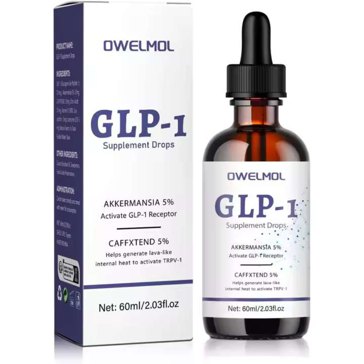 OWELMOL GLP-1 Gotas de suplemento para hombres y mujeres -2 Fl Oz - 1