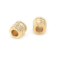 Gran Espaciador de Cilindro de Latón Dorado de 18K Accesorios para Hacer Pulseras - details 36