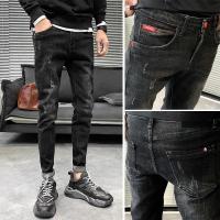 Jeans Estilizados para Hombres Pantalones de Primavera y Otoño Ajuste Cinturón Alto - details 9