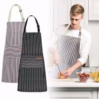Delantal antiincrustante para cocina, accesorio de Chef con bolsillo para barbacoa, babero para hornear, paño para eructar, herramienta de limpieza - details 2