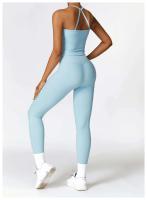 Pantalones de yoga, bodys deportivos para correr, FIESS, cintura alta, sin costuras, push-pull, bodys de entrenamiento para mujer - details 9