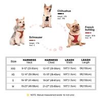Set de cachorros, chaleco de cuero PU suave, arnés con correa de plomo para perros pequeños y medianos, gatos, chihuahua - details 0