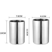 Tazas irrompibles de acero inoxidable Ins, taza de té reutilizable para mantener el frío, tazas aisladas de doble pared para Bar y hogar - details 0