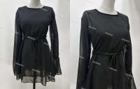 Elegante Vestido Mini de Encaje con Lazo Trasero Moda Femenina para Fiestas - details 1