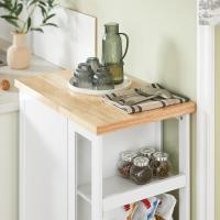 Cocina Tres estantes y una Puerta 60x40x90cm Blanco FKW75-WN ES - details 1