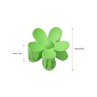 6 piezas de pinzas de garra en forma de flor, pinzas de pelo de flor para mujeres con cabello grueso, pinzas mate de garra de pelo grande (multicolor A) - details 1