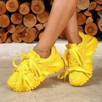 Zapatillas de deporte con plataforma para mujer, zapatos deportivos cómodos, informales, aumento de altura, para caminar, talla 35-44 - details 7
