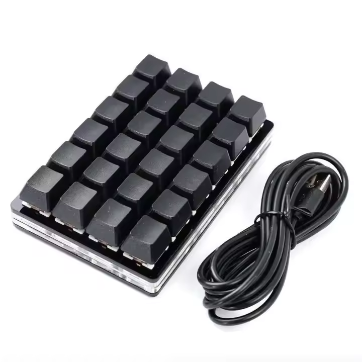 USB personalizado Nical 24 negro/teclado para juegos Sayo dispositivo atajo teclas de teclado programables Ro - 1