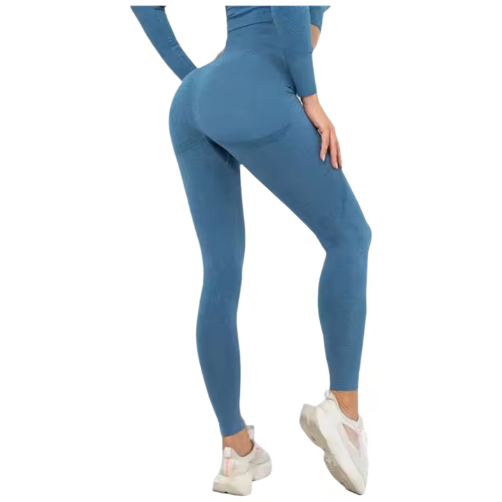 Malla deportiva sin costuras cómoda con control del vientre, mallas de cintura ancha para entrenamiento y yoga - 1