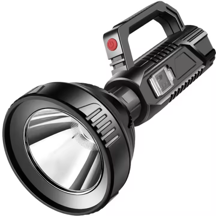 Linterna LED de alta potencia impermeable, linterna de pesca, recargable por USB, potente reflector, lámpara de Camping - 1