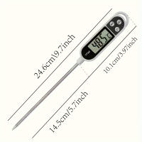 Termómetro De Cocina Digital 1PC Adecuado Para Cocción Y Hornear Lectura Rápida Ideal Para Carne Material Metálico - details 4