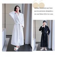 Bata de baño gruesa para bebé, camisón de Cachemira para hombre, ropa de baño de franela para mujer, pijama - details 7