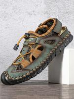 Sandalias de verano para hombre, sandalias de malla para exteriores, zuecos suaves, sandalias para hombre, sandalias deslizantes hechas a mano, zapatillas romanas para exteriores - details 9