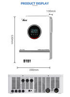 Anern Inversor Solar Híbrido 10.2KW, 48V, Fuera de la Red, 230Vac, PV, Construido En 160A, MPPT, Onda Sinusoidal Pura 500 Voc - details 6