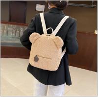 Mochila de felpa, bolso de mujer, nueva versión coreana, súper linda mochila con orejas de oso, mochila para niñas, bolso padre-hijo. - details 27