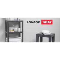 Tatay Estantería Lombok Rectangular, 4 alturas, de Polipropileno, Libre de BPA, Acabado Efecto Madera, Topes Antideslizantes, Max 10KG por Balda, Fácil Montaje. Medidas 38x29x100 cm. Color Blanco - details 0