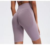 Shorts de Yoga sin Costuras de Cintura Alta Levantamiento de Glúteos de Melocotón - details 6