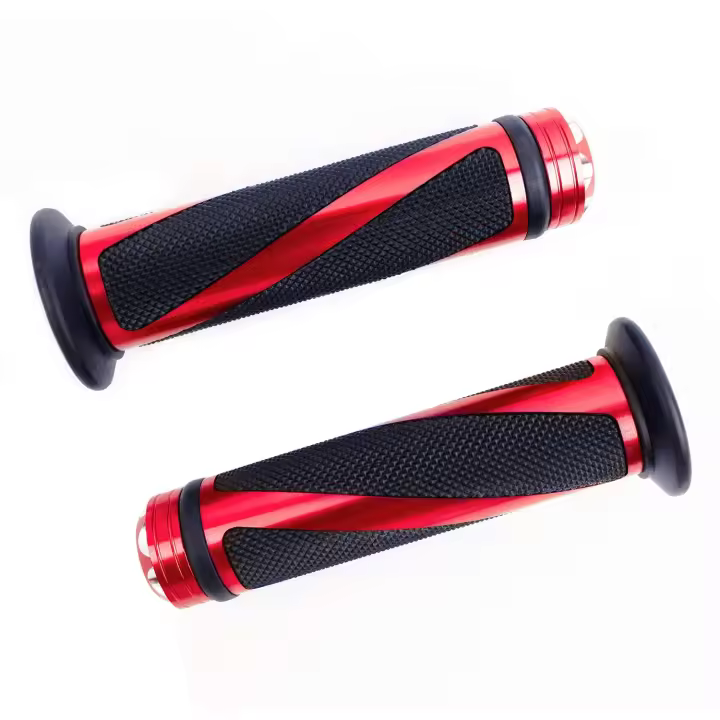 Manijas de piezas para Moto, accesorio Universal para Manillar, agarres, 22MM, 7/8 pulgadas, Caucho Antideslizante, para Scooter, Quad Cruiser, todoterreno, 2 uds. - 1