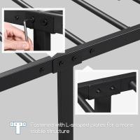 Cama de Metal Moderno con Marco Tamaño Individual/Doble Diseño Juvenil para Dormitorio y Habitación de Invitados Blanco Tamaño 90 x 190 cm - details 39