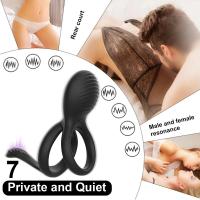 Leten Vibrador Dual para Hombres 7 Modos de Vibración, Control Remoto, Anillo Suave y Extensible - details 2