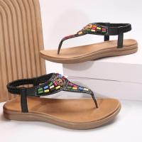 Sandalias Planas de Estilo Bohemio para Mujer Sandalias de Gladiador con Clip - details 19