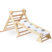 Escalera Montessori Triangular Juguete Multifuncional 3 en 1 Ajustable Madera de Haya y Pino - details 0
