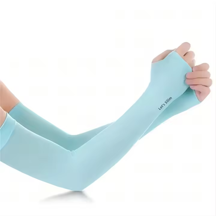 Mangas de Protección Solar de Seda de Hielo Unisex Manga de Rodilla Anti-UV para Ciclismo, Correr, Pescar, Conducir al Aire Libre - 1