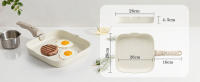 RIOVARM 28 cm Inducción Sartén grill con asas desmontables Antiadherente Sartenes para asar a la parilla con vertedor Sartén para filetes sin PFOA Para todas las estufas Apto para lavavajillas y horno - details 1