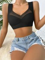 Ropa interior de 2 uds., sujetador sin costuras para mujer, Tops sexis de talla grande, ropa interior pequeña y cómoda sin anillo de acero - details 2