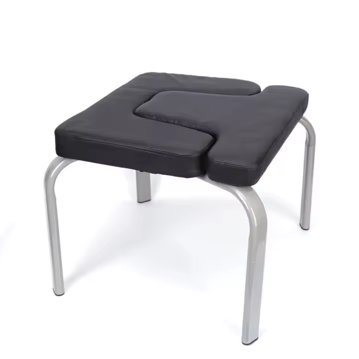 Banco de Yoga para principiantes, silla de Fitness, herramienta auxiliar, PU, negro, promueve la circulación sanguínea - 1