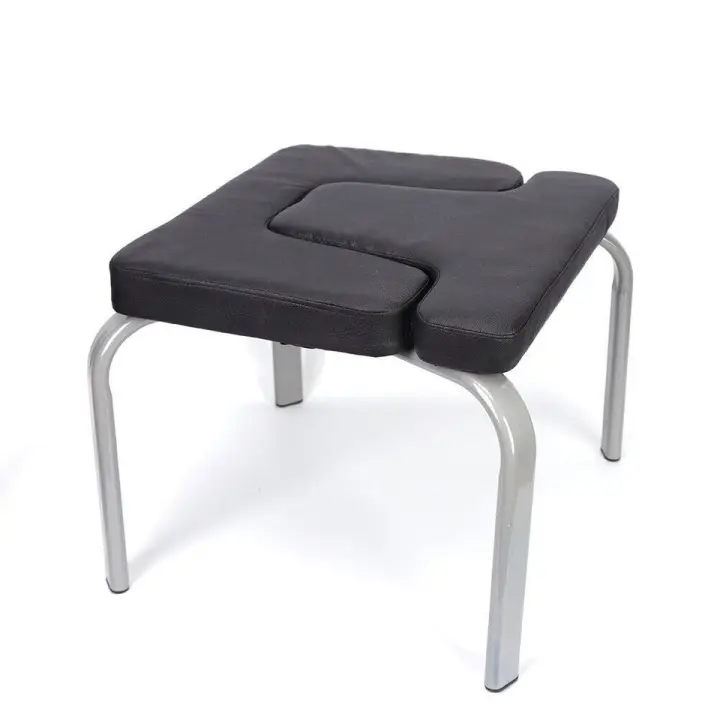 Banco de Yoga para principiantes, silla de Fitness, herramienta auxiliar, PU, negro, promueve la circulación sanguínea - 1