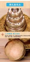 Placa de manzha pura de siete, brújula de mancha tallada hecha a mano en Nepal, pequeña, mediana y grande, regalo de cobre púrpura de estilo tibetano - details 2