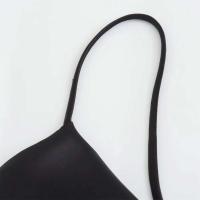 Vestido de Seda Csatelada de Medio Largo Cuello Drapeado, Abierto con Correas, Estilo Europeo Americano, Primavera-Verano, Novedad de 2024 - details 7
