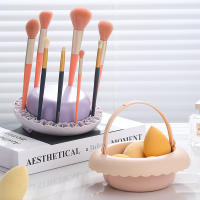 Caja de Limpieza de Cepillo de Maquillaje de Silicona Multifuncional Pequeña Cesta para Secar en Seco - details 0